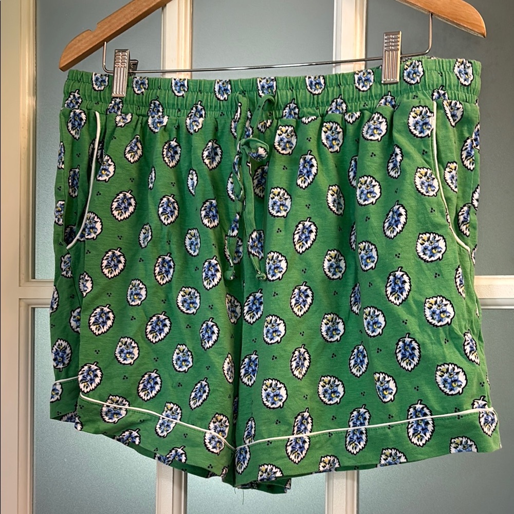 Vera Bradley Green PJ Shorts